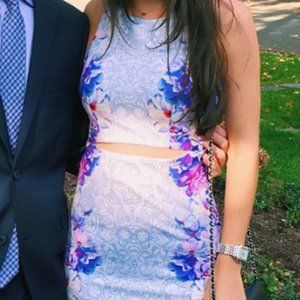 LF Rumor Boutique Pattern Tight Cut Out Dress